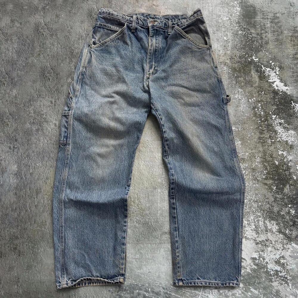 Vintage 90s Stone Wash Carpenter Jeans. Size 30 x 30